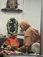 Purnahuti and Pujana by HH Swamiji at Shri Vishveshwara Venugopala Temple; Paduka Pujana (14 Feb 2026) Pictures Courtesy of Shri Shriram Shirali